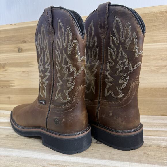 Wolverine Brown Steel Toe Western Work Boots Leather Men’s Size 10.5M main image 7